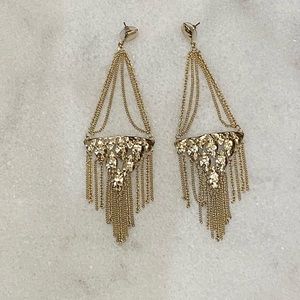 Kendra Scott gold statement earring